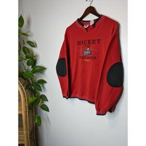 Distressed Vintage Mickey & Co Mickey Mouse Best Mouse Brand Red Sweatshirt
